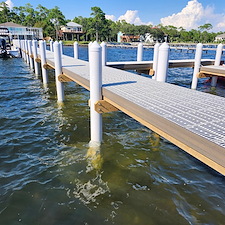 Eco-Piling-Thru-Flow-Dock-Installation-in-Gulf-Breeze-FL-Top-Quality-Marine-Construction-Our-installations-are-featured-by-ThruFlow 4